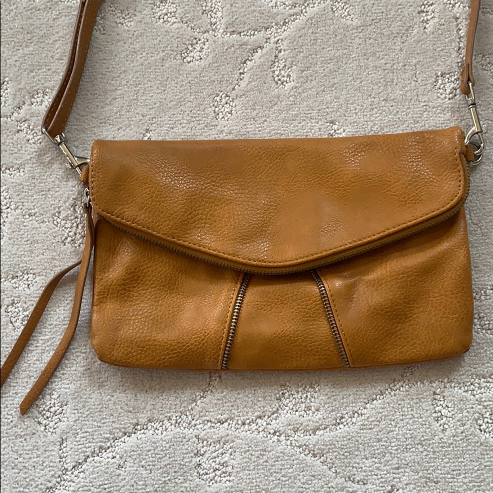 Cognac crossbody bag